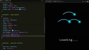 Loading animation effect only html/css . Анимация загрузки в html/css
