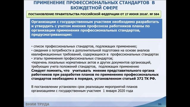 Запись вебинара от 25.02.2021 на тему: «Разработка профессиональных стандартов» смотреть онлайн
