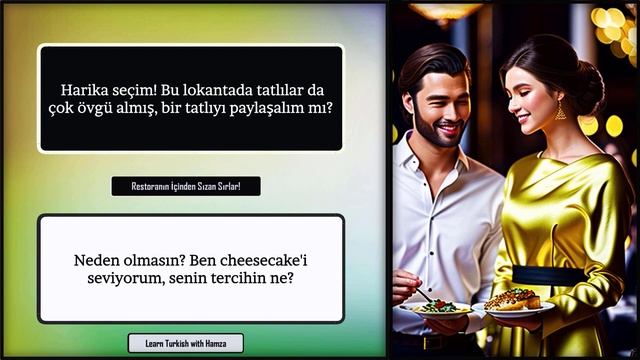 Restoranın İçinden Sızan Sırlar - Learn Turkish Online 3 | #turkish, Learn Turkish | Turkish Lesson