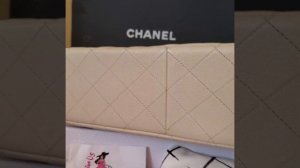 Chanel classic light beige caviar jumbo double flap