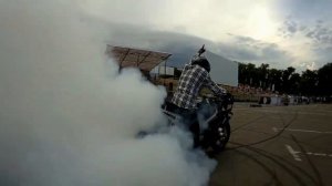 Мото-шоу на фестивале MotoОpenFest.  Самые опасные трюки на мотоциклах.