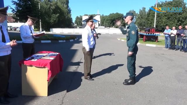 Сотрудники Шкловского РОЧС принимали поздравления