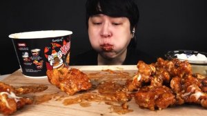 ASMR Mukbang Cheogajip Supreme Seasoned Chicken Fried Chicken Noodle Eating