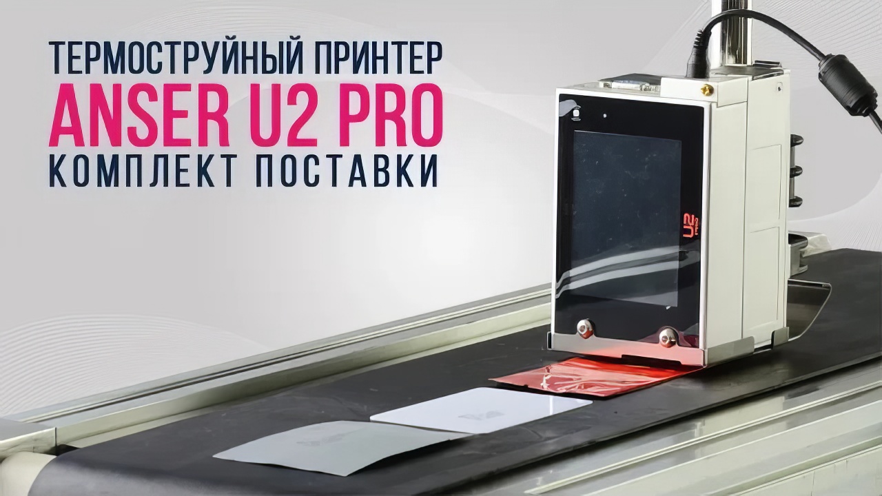 СТРУЙНЫЙ ПРИНТЕР ANSER U2 PRO: Проверка оригинальной комплектации.