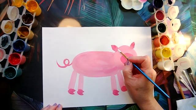 Рисуем с малышами. Свинка. смотреть онлайн