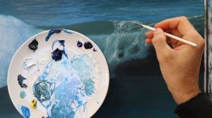 How to paint water - realistic wave painting tutorial