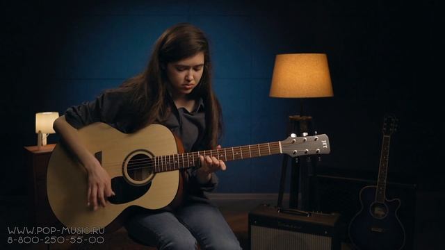 Электроакустика JET JJE-250 OP (недорогая гитара с отделкой "открытые поры") смотреть онлайн