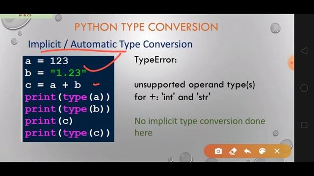 Python Type Casting/Type Conversion  (Python Data Handling - Lecture 4)