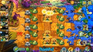 PvZ 2 "Endless Zone" #9: La Brainsa Tarpits 1-100 (without lawn mower & leveled up plants)