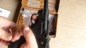 Видео обзор тест пневматического пистолета Luger или Парабеллум Р.08 PARABELLUM-PISTOLE P.08