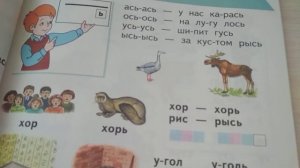 Чтение. Тема урока:"Буква ь, как показатель мягкости согласных (на конце слова)".