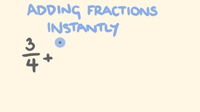 Add ANY Fractions Instantly! Fast math trick! смотреть онлайн