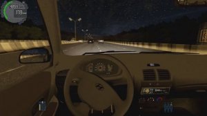 Hyundai Accent - POV DRIVE | City Car Driving | Night Driving | Logitech g29