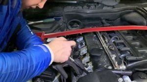 Замер компрессии, замена наконечников катушек зажигания и результат bmw e39