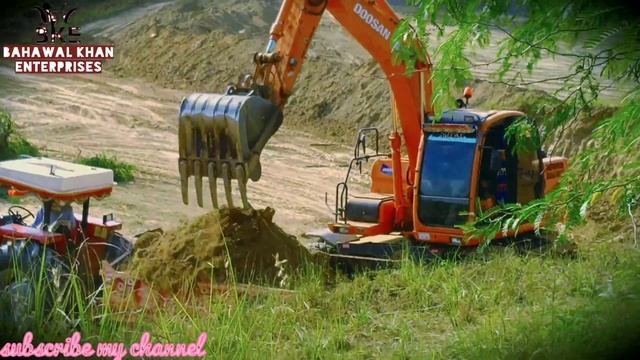 @Earth leveling with #heavy #machinery #doosan & #Daewoo #MF 385 смотреть онлайн