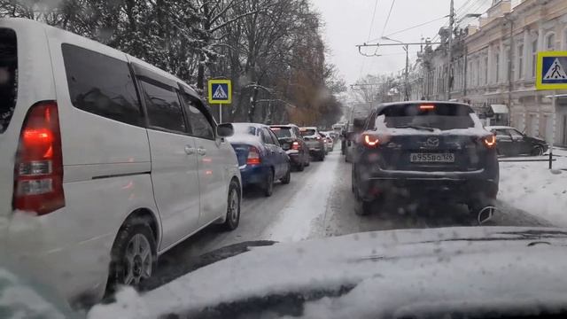2018.11.29 Первый снег в Ставрополе, утро