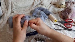 Часть1 Крепим стеклянные глазки на пине для мишки Тедди. Мастер класс