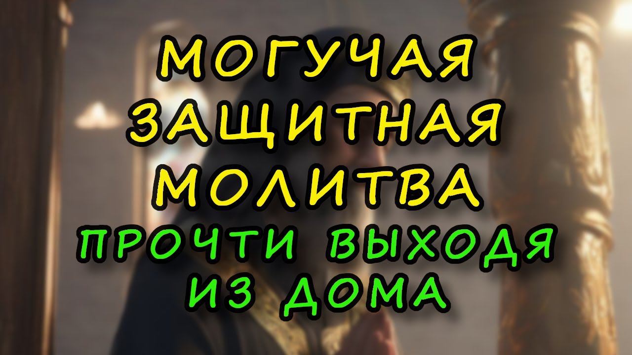 Защитная короткая молитва невероятной силы перед выходом из дома