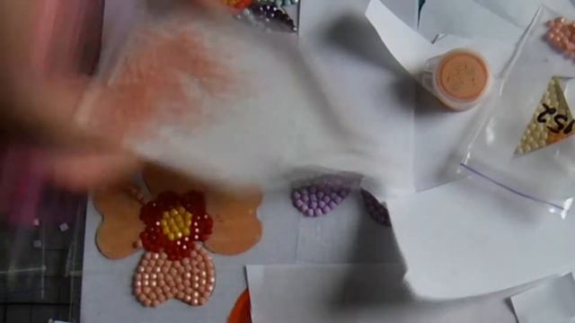 Цветы из алмазной мозаики. Мастер-класс // Diamond mosaic flowers.  DIY