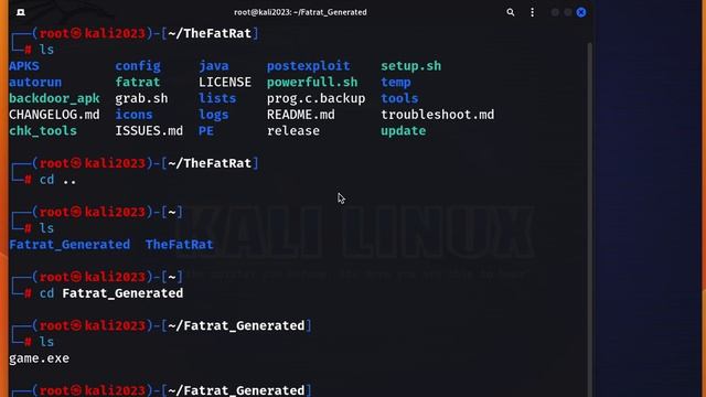 Creating Backdoor using FatRat Framework