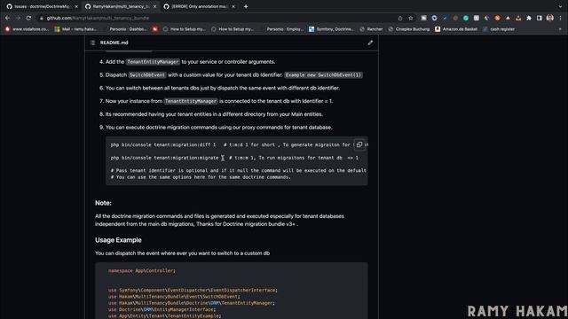 #141 Mastering Symfony 5 Course Arabic|Doctrine Database Switch Symfony Example -بالعربي Symfony شر