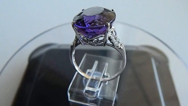 Кольцо с пурпурным аметистом Бразилия смотреть онлайн