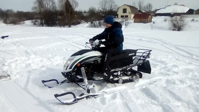 драйв нового снегохода.