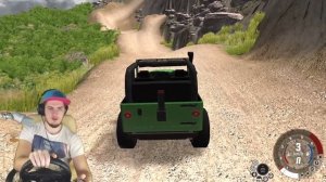 САМАЯ КРУТАЯ ГОРА - СМОГУТ ЛИ ЗАЕХАТЬ МАШИНЫ? BeamNG Drive с РУЛЕМ