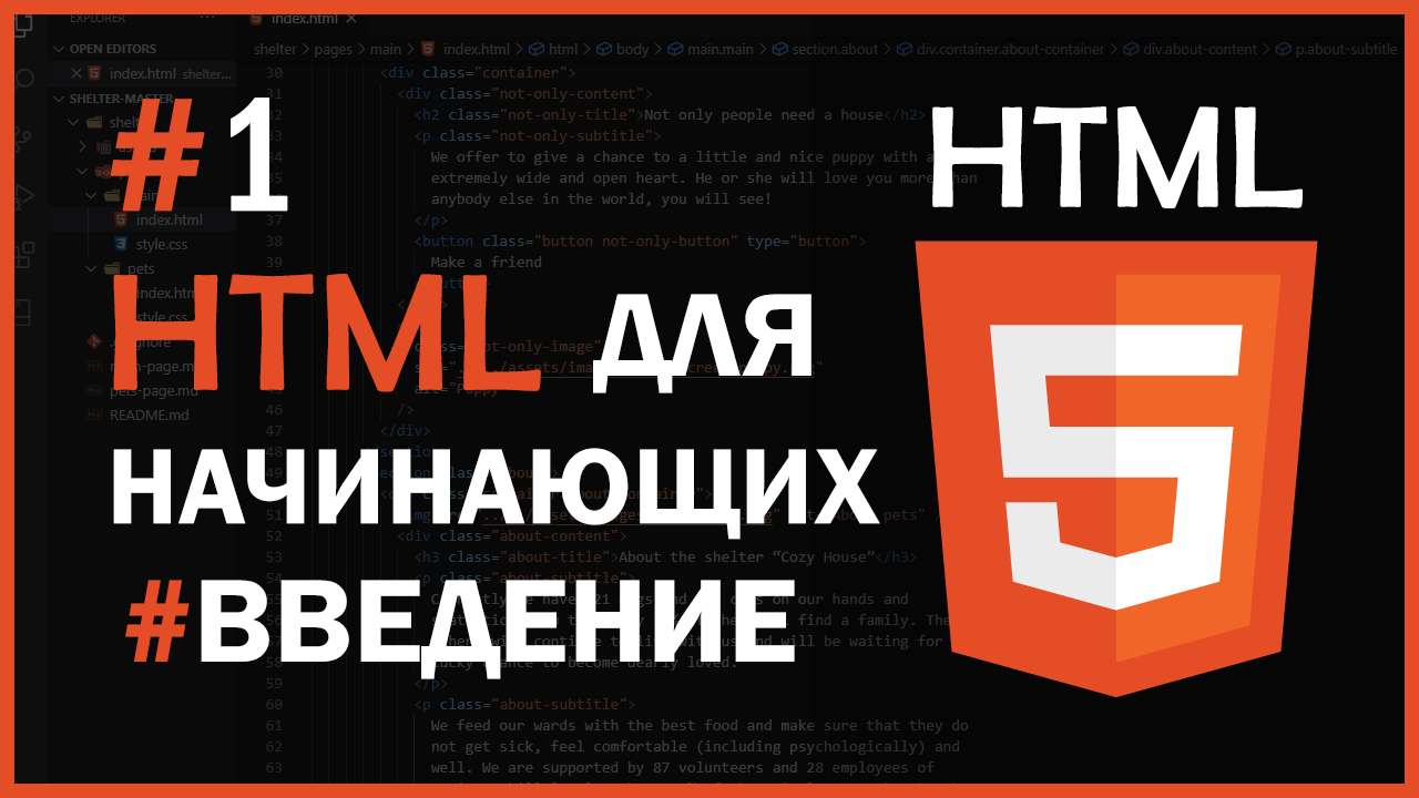 HTML для начинающих   #1 - Введение