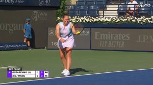 Jelena Ostapenko vs. Wang Xiyu | 2024 Dubai Round 1 | WTA Match Highlights