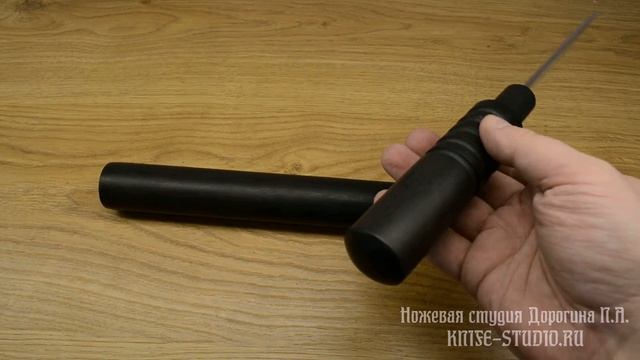 Нож из кованой стали Х12МФ "Невидимка" из черного дерева видео смотреть онлайн