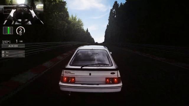 Ford Sierra RS500 1987 - Nürburgring - Touristenfahrten - Tail Cam - AC смотреть онлайн