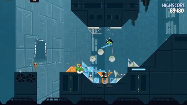 Angry Birds Star Wars Level 2-22 Death Star. 3 stars смотреть онлайн