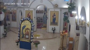 Иконы Божией Матери «Нечаянная радость». Литургия. Андрее-Владимирский храм Кафедрального собора УП