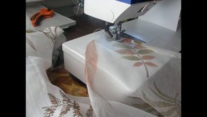 Шторная лента с карандашной складкой.