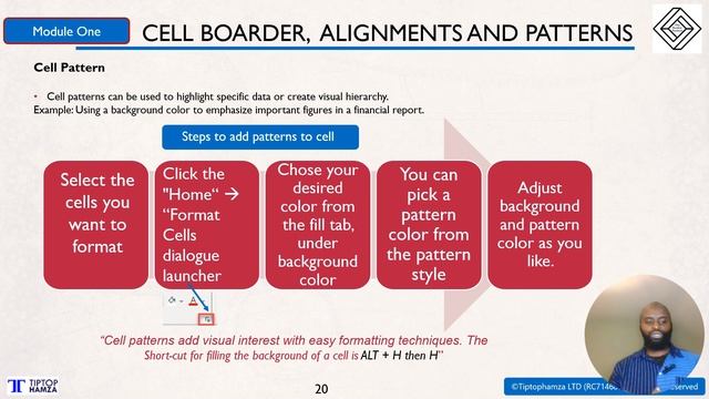 Cell Borders, Alignment, and Data Formatting |  Microsoft Excel Beginner Course Series  - Lesson 1.