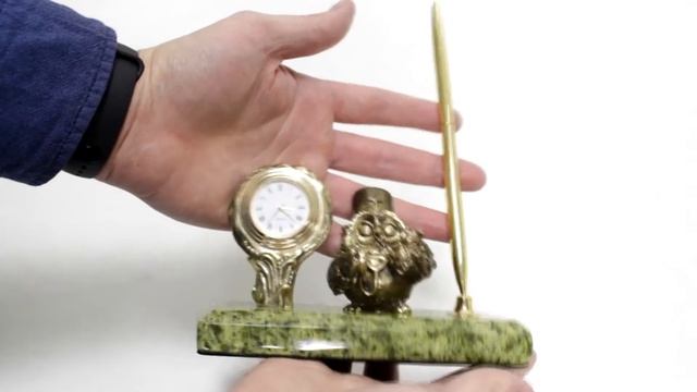 Настольный письменный прибор «Сова-доктор» с часами – обзор от магазина подарков «Счастливый случай смотреть онлайн