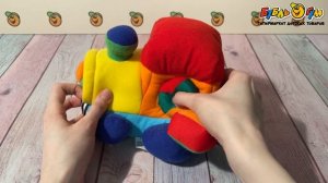 Игрушка BUBURU Baby Паровозик мягкая с развивающими элементамиИгрушка BUBURU Baby Паровозик мягкая с