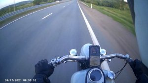 Мотоцикл Урал, максималка, разгон до 100 / Ural motorcycle, maximum speed, acceleration to 100.