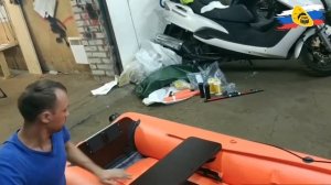 Видеообзор трехместного «Катабайд-3» от клиента: распаковка и сборка #лодки