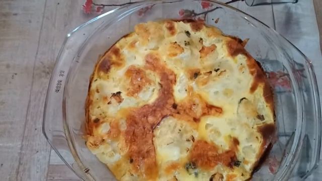 ЦВЕТНАЯ  КАПУСТА  ЗАЛИВНАЯ  В ДУХОВКЕ
