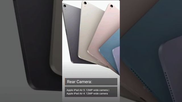 full comparison between Apple iPad Air 5 vs Apple ipad Air 4