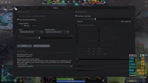 Radeon RX 7600 -- Ryzen 5 3600 -- Dota 2 FPS Test