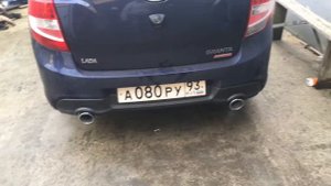 Гранта спорт двойной выхлоп