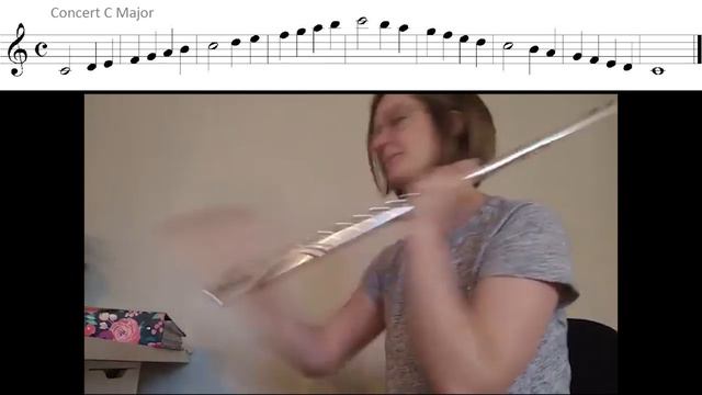 Flute Concert C Scale смотреть онлайн