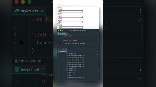 CSS Новая фишка nth-child — ключевое слово «of» #frontend #фронтенд #css