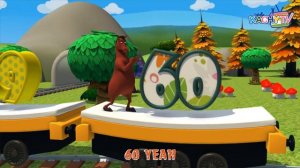 Counting 1 to 100 Song | Count Numbers On The Train | Nursery Rhymes - Kids Songs