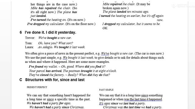 Ex 14. Pre Perf vs Past Simple (Oxford Practice Grammar) смотреть онлайн