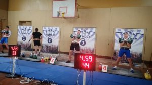 Гиревой спорт. Толчок по длинному циклу .