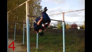 5 Разновидностей крабиков (на турнике)